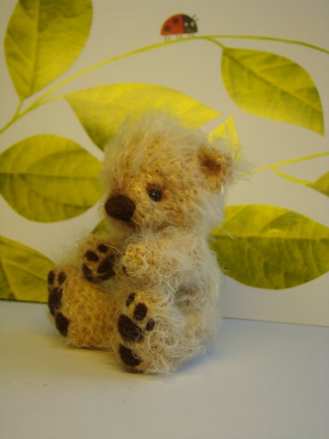 Мишка, игрушка вязанная спицами Ольги Чернухо (фото 3)