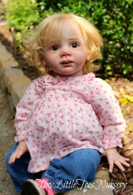 Красивая куколка реборн Эмма молд Fridolin Karola Wegerich