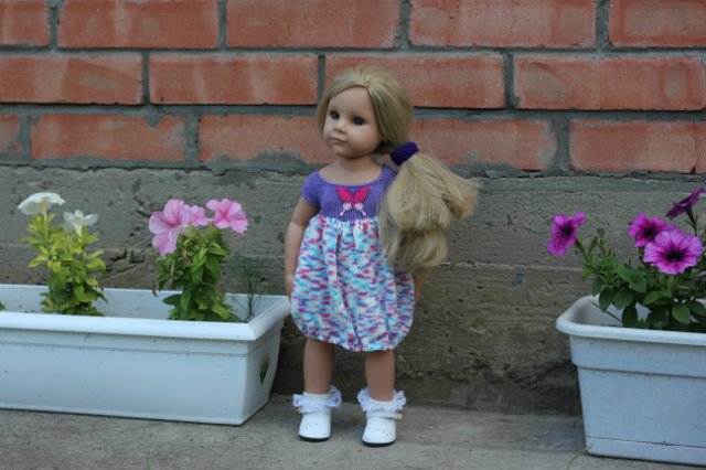 Вязаный подиум от Smorodinы для кукол Gotz