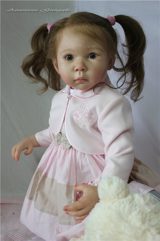 Иришка - сладкая Ириска! И шоколада ни надо... Кукла реборн Анастасии Гангало (фото 4)