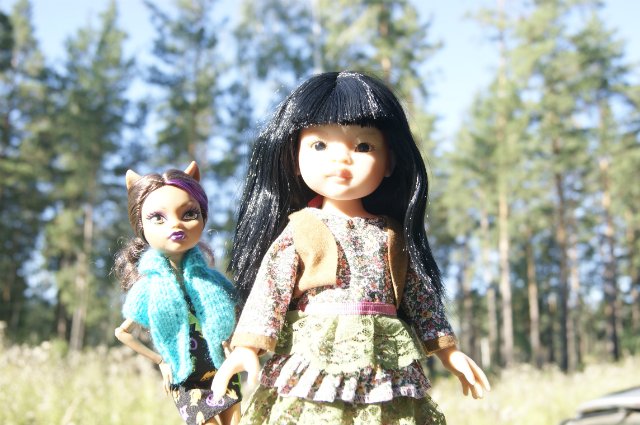 Как Лиу и Клодин за грибами ездили