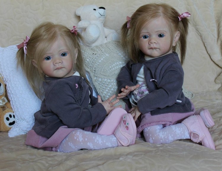 Мои сестрички Аня и Яна! Куклы реборн Шепелевой Людмилы