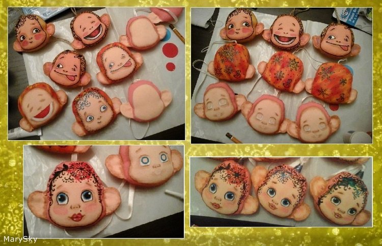 В первый день зимы — Текстильные игрушки и примитивы: кофейные (фото 5)