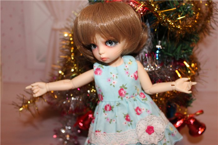 Поздравление с Новым Годом от Маняши. Кукла БЖД Литлфи Анте