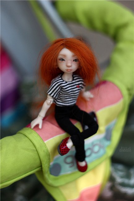 Непоседа Фиби. Авторская бжд-мышка Лидии Снуль