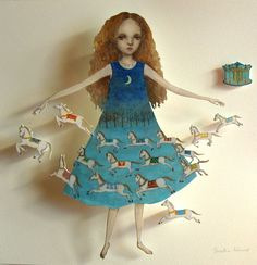 Удивительные бумажные куклы японской художницы Maki Hino