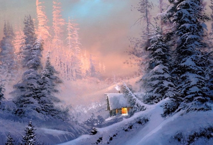 С Наступающим 2017 Новым Годом! ЗИМНЯЯ СКАЗКА. ХУДОЖНИК TED BLAYLOCK (фото 4)