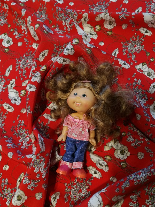 Весенний коллаж тканей — Куклы Cabbage Patch Kids (Капустки): винтаж 80