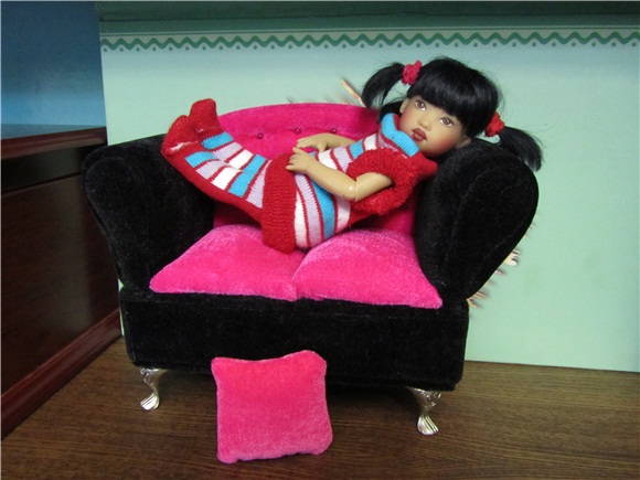 Маленькая история о маленькой девочке. Коллекционная кукла от Helen Kish