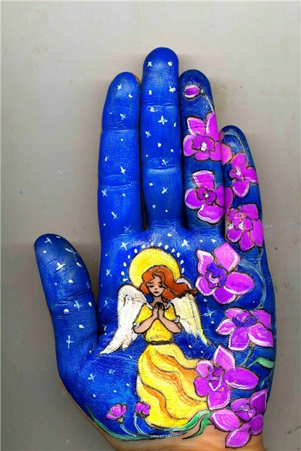 Рисунки на ладони. Авторские работы Светланы Колосовой