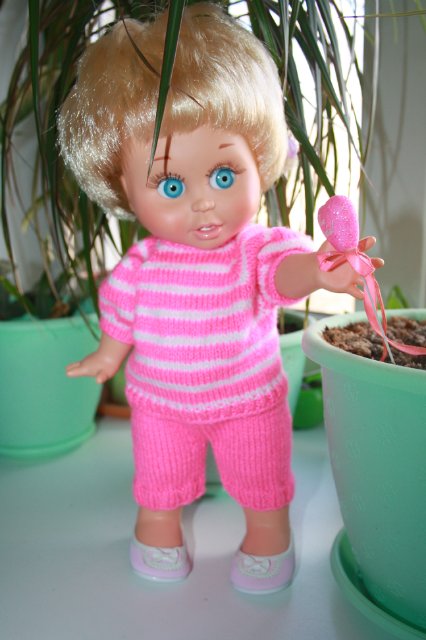 Яркие весенние полосочки для Galoob baby face