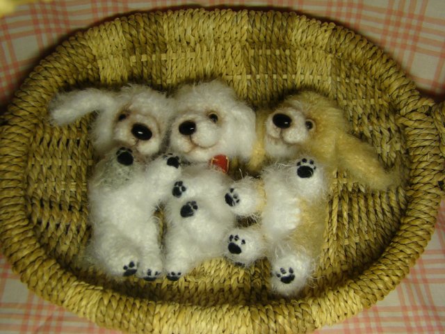 А у нас щенков корзинка! Авторские игрушки своими руками Ольги Чернухо (фото 7)