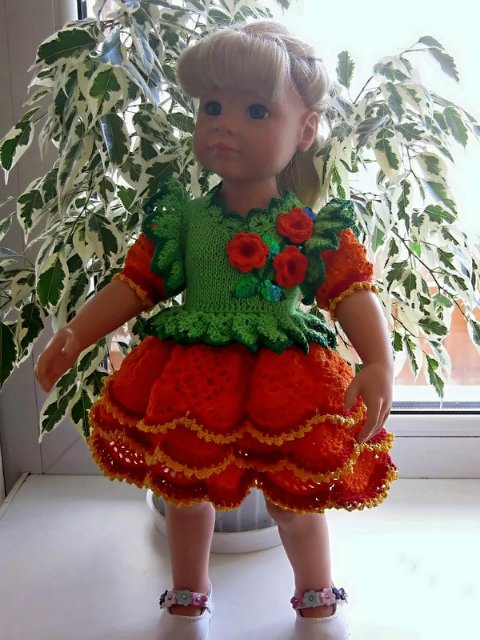 Расцвели цветочки у меня в садочке... Летние наряды на фейсинок и кукол Готц