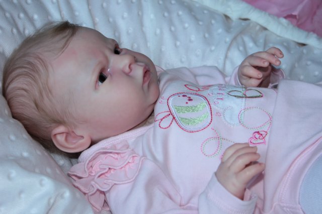 Маленькая кнопочка реборн Сабрина, художник Беспалова Жанна (фото 7)