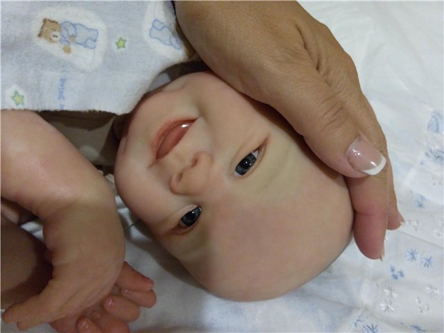 Кукла реборн Улыбашка от Фабера (фото 3)