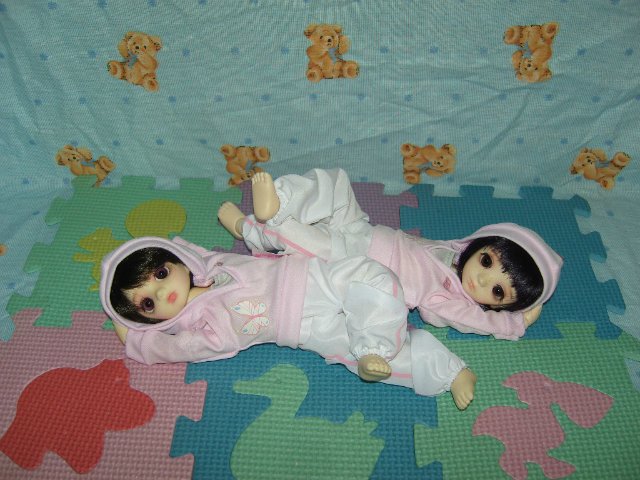 Мои близняшки Ран и Рен (bjd Dollzone Sis) (фото 8)