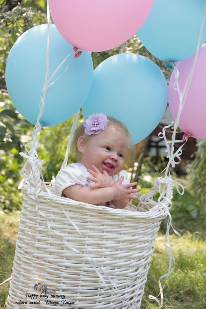 Мой солнечный лучик, моя радуга, мое счастье, моя Милена, Миленочка, Милеша. Кукла реборн Олеси Венгер