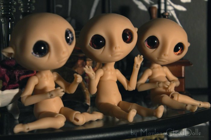 Новенькие шарнирные куклы Изгои и их глаза