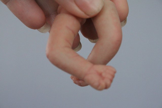 Манюня мини кукла-реборн Элины Кудрвцевой (фото 7)