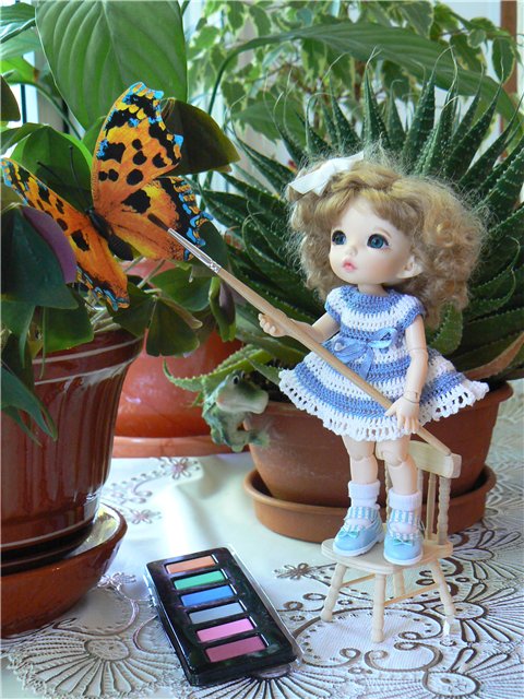 Весенние хлопоты Росинки - куколка bjd (фото 8)
