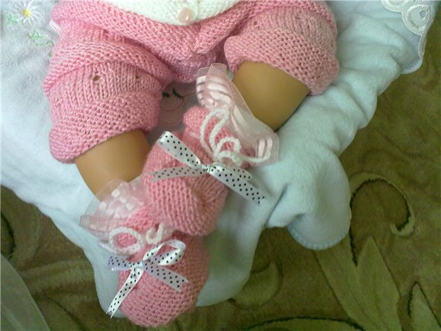 Костюм "Мышонок"- вязанная одежда для кукол (фото 7)