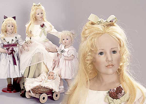 Лесли и Холли из коллекции "Шесть сестёр" от Hildegard Gunzel для Gotz (2002г.)