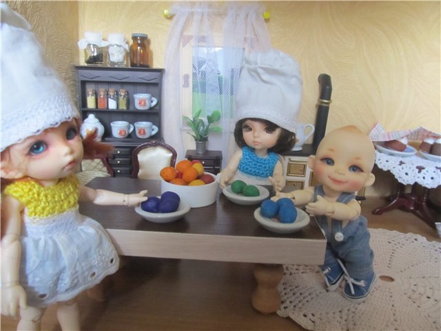 Малыши бжд готовятся к Пасхе