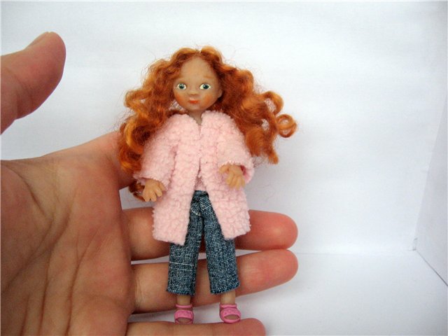 Мини кукла рыжик для кукольного дома (фото 2)