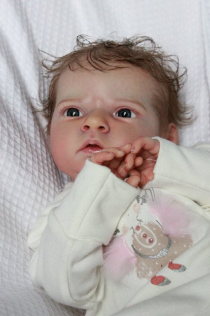 Сама мисс серьезность, кукла реборн Беспаловои Жанны (фото 3)