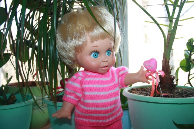 Яркие весенние полосочки для Galoob baby face