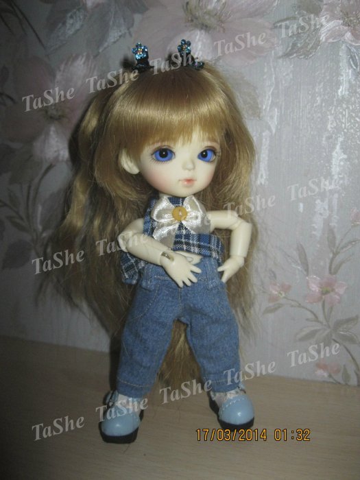 Мой первый опыт пошива джинсовых брюк для крошек BJD (фото 8)