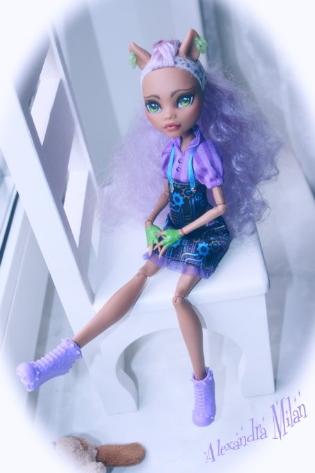 Клодин вульф МАСКАРАД OOAK. Кукла Монстер Хай