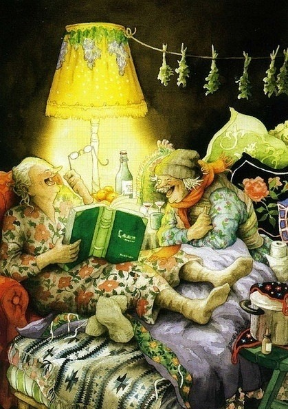 Страшно стареть или веселая старость. Открытки финской художницы Inge Löök (фото 2)