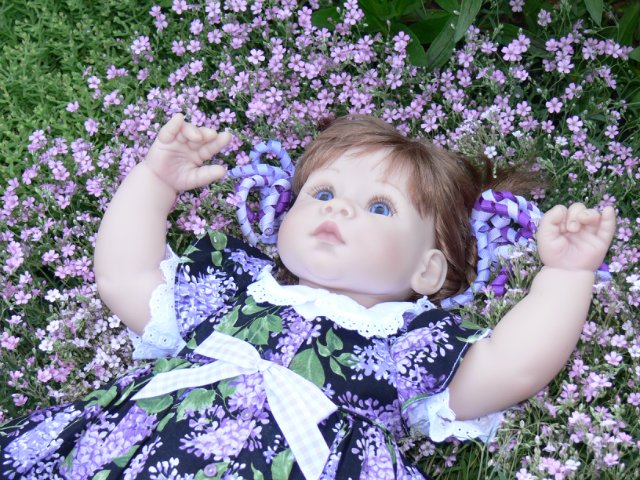 Как мы с Тиффани гуляли у мамы. Lee Middleton doll (фото 9)