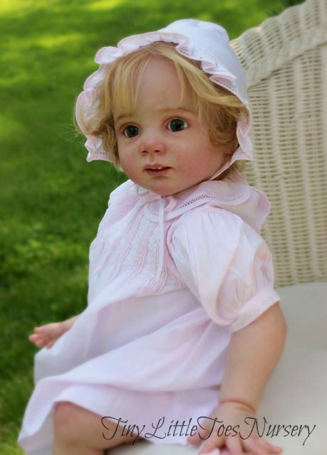 Красивая куколка реборн Эмма молд Fridolin Karola Wegerich