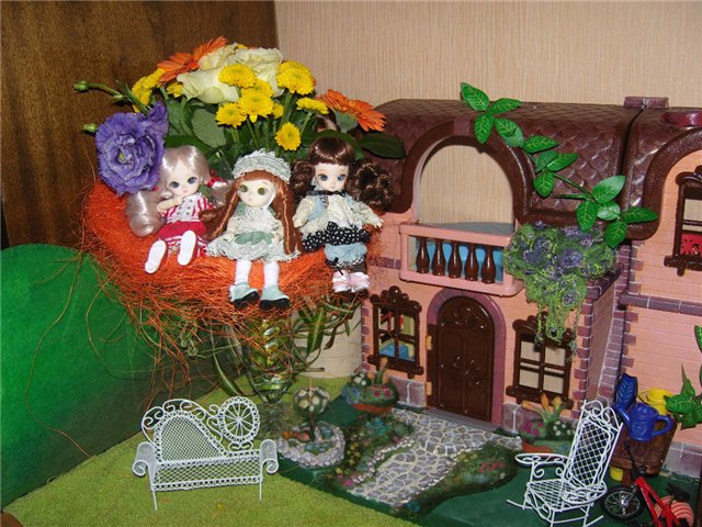 В моем новом домике новоселы