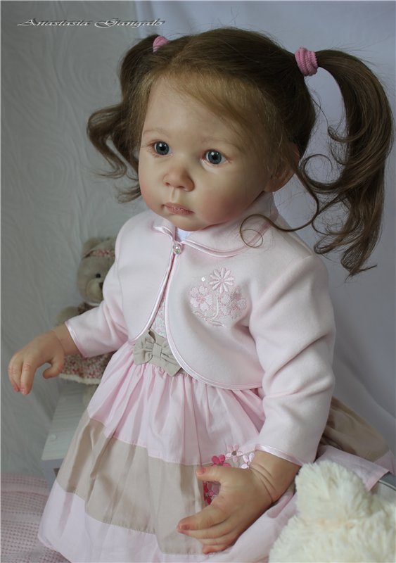 Иришка - сладкая Ириска! И шоколада ни надо... Кукла реборн Анастасии Гангало (фото 3)