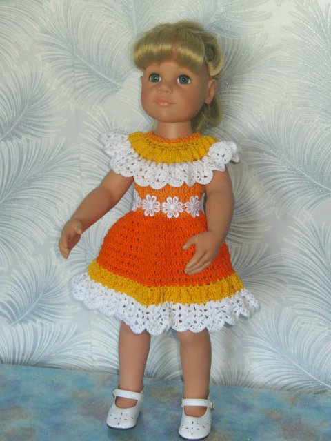 Новая коллекция летних вязаных нарядов для фейсинок, готциков, паолок под названием "Ромашки" (фото 5)