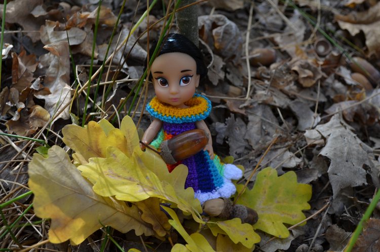 Мини дисней аниматорс Жасмин - осенняя прогулка или лесная принцесса, много фото (фото 4)