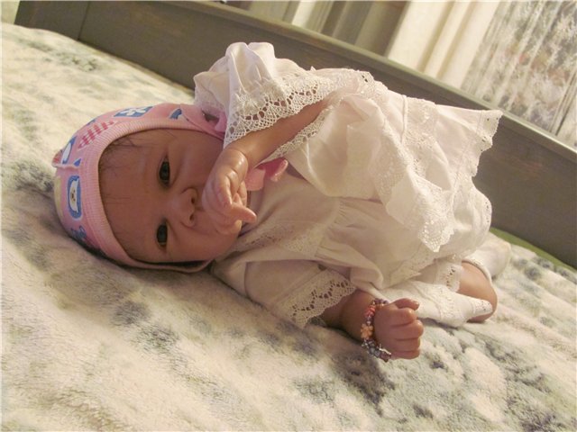 Моя принцесска Евангелинка - нам 1 месяц. Кукла реборн:) (фото 4)
