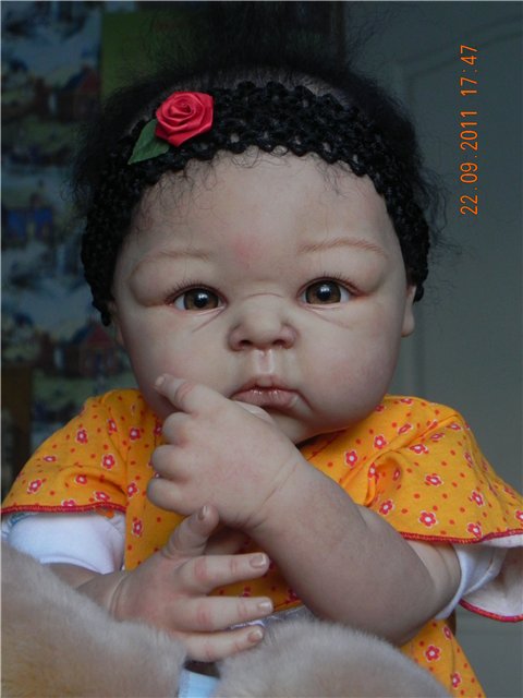 Шоколадная девчонка Александра-Шурочка. Куклы-реборн Светланы Преображенской (фото 2)