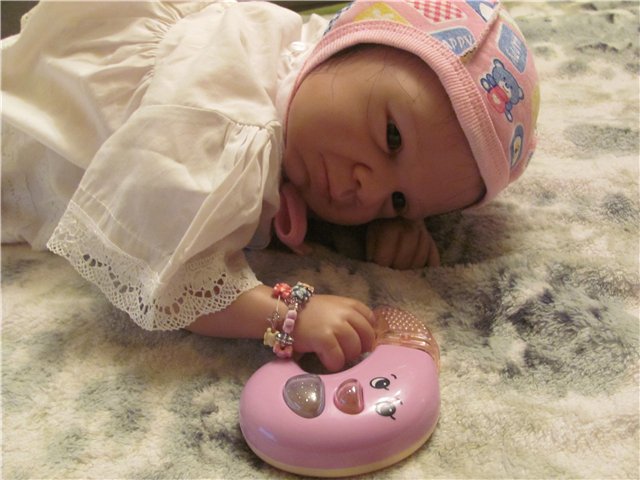 Моя принцесска Евангелинка - нам 1 месяц. Кукла реборн:) (фото 2)