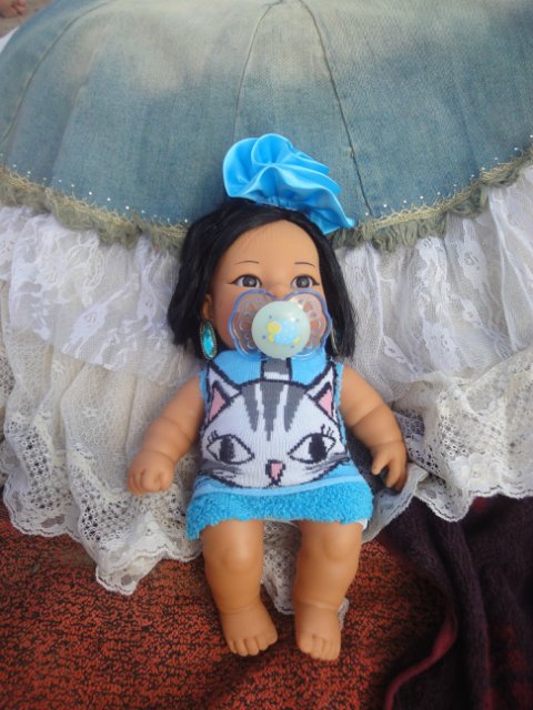 Танюшка на пляже. Кукла из Испании фирмы Rauber (фото 4)