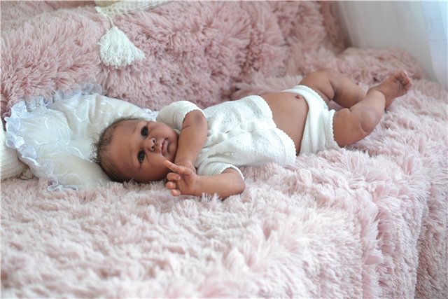 Шоколадка Lisa, кукла-реборн Татьяны Гордиенко (фото 6)