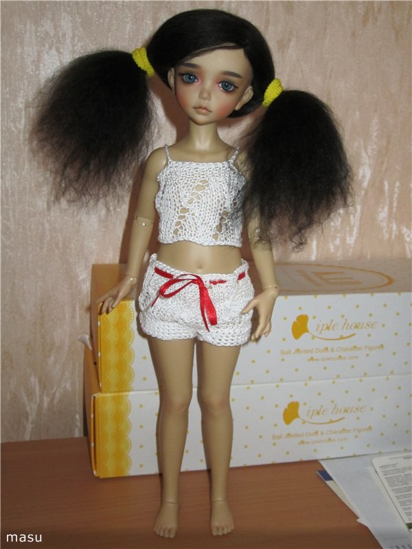 Связался белый комплектик для куклы БЖД