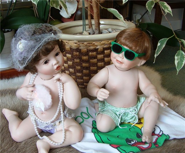 Два очаровательных фарфоровых малыша от Titus Tomescu, Ashton Drake (фото 2)