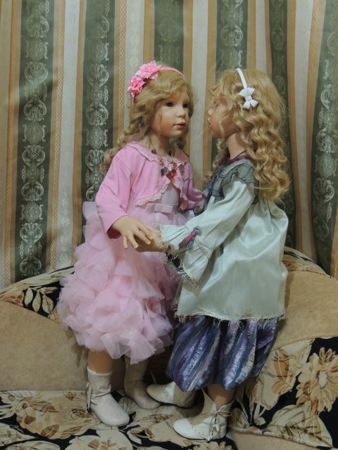 Сестрёнки заверушки Ливия и Паула. Куклы Zawieruszynski