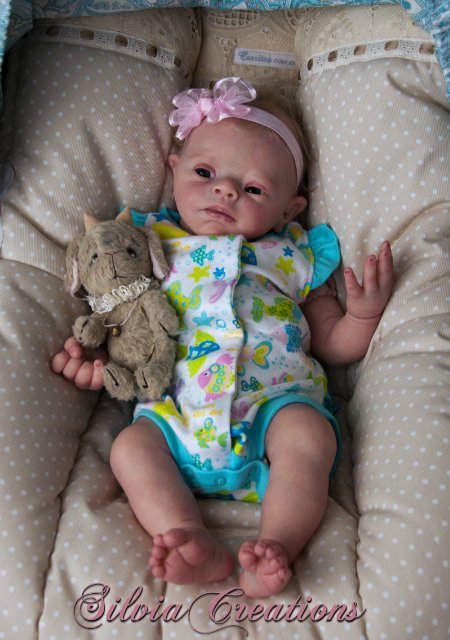 Молд с синдромом дауна PEBBLES в исполнении SILVIACREATIONS