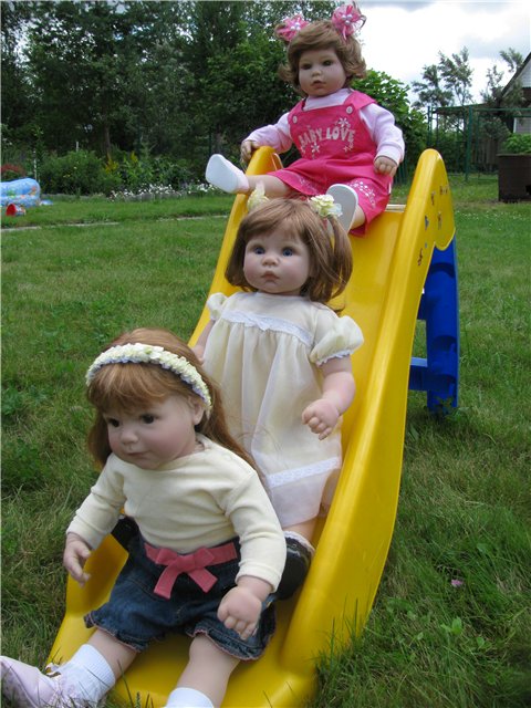 Мои лапушки на даче. Девчонки Мидлтошки на отдыхе