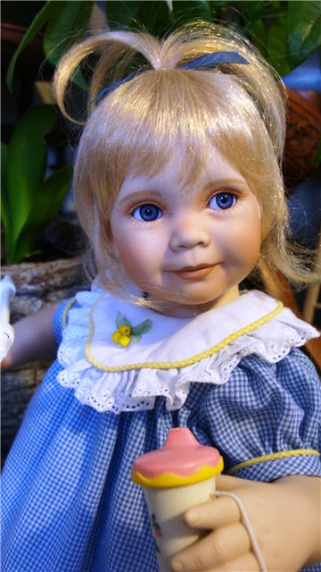 Еще одна маленькая очаровашечка, кукла из фарфора от Анны Тиммерман